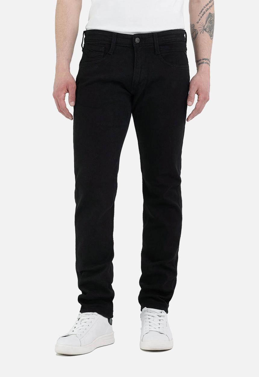 Replay - ANBASS 9.5 OZ stretch bull denim - black