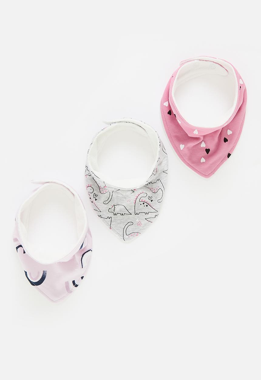 Pop Candy - Baby 3 pack bibs - pink 