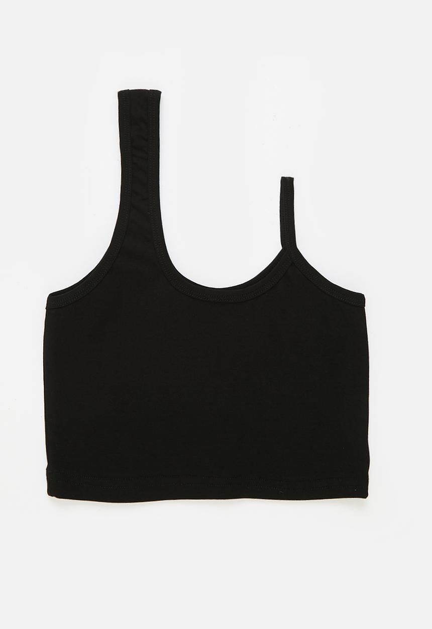 Pop Candy - Asymmetrical vest - black