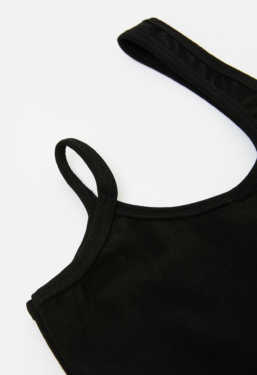 Pop Candy - Asymmetrical vest - black