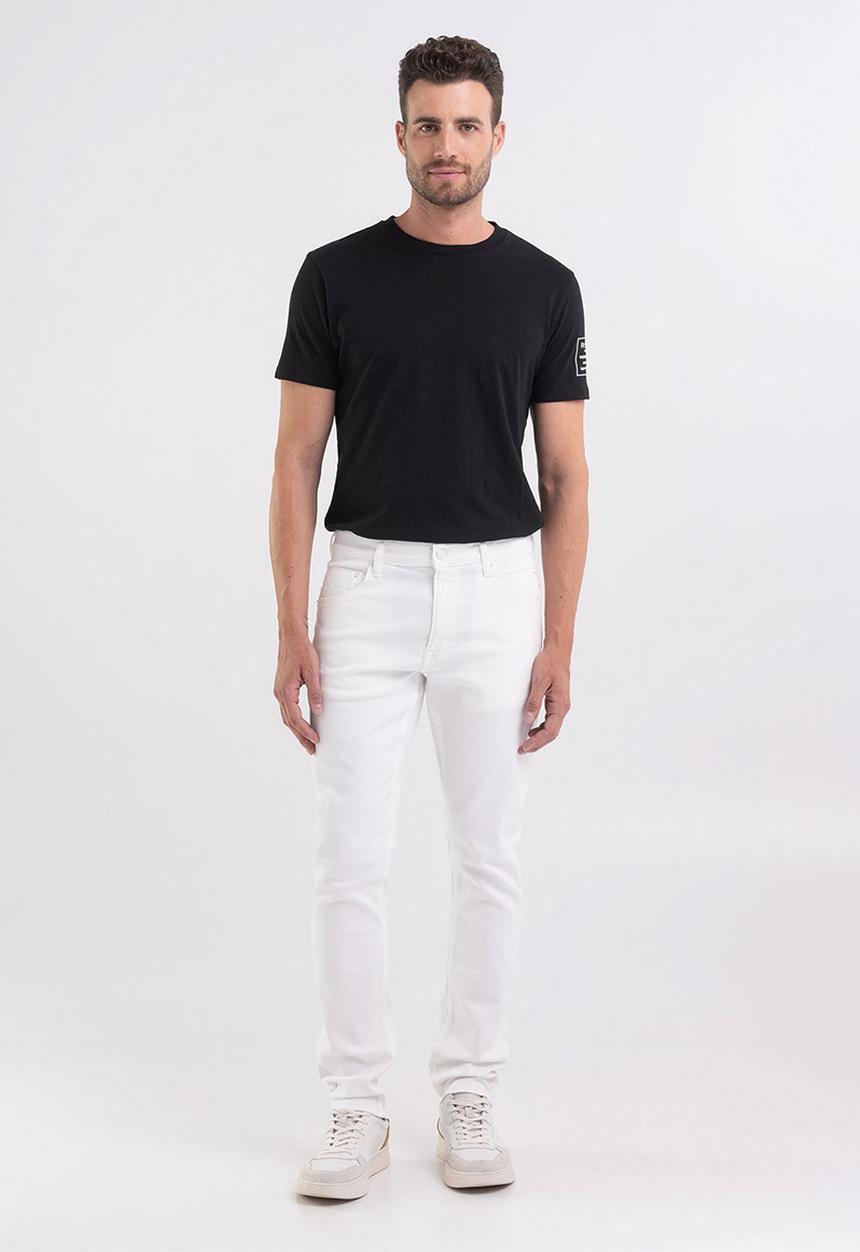 Replay - 9.5 OZ Stretch bull denim slim-tapered - white