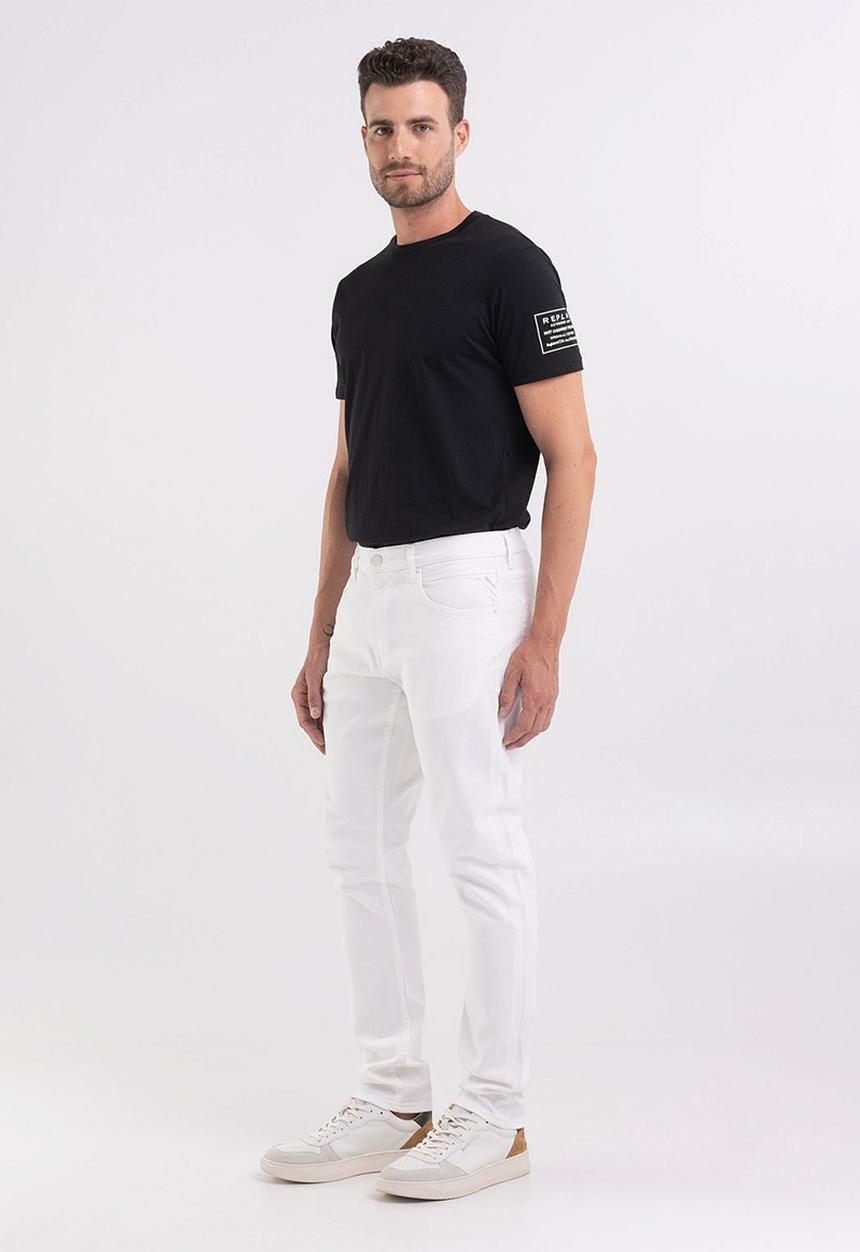Replay - 9.5 OZ Stretch bull denim slim-tapered - white