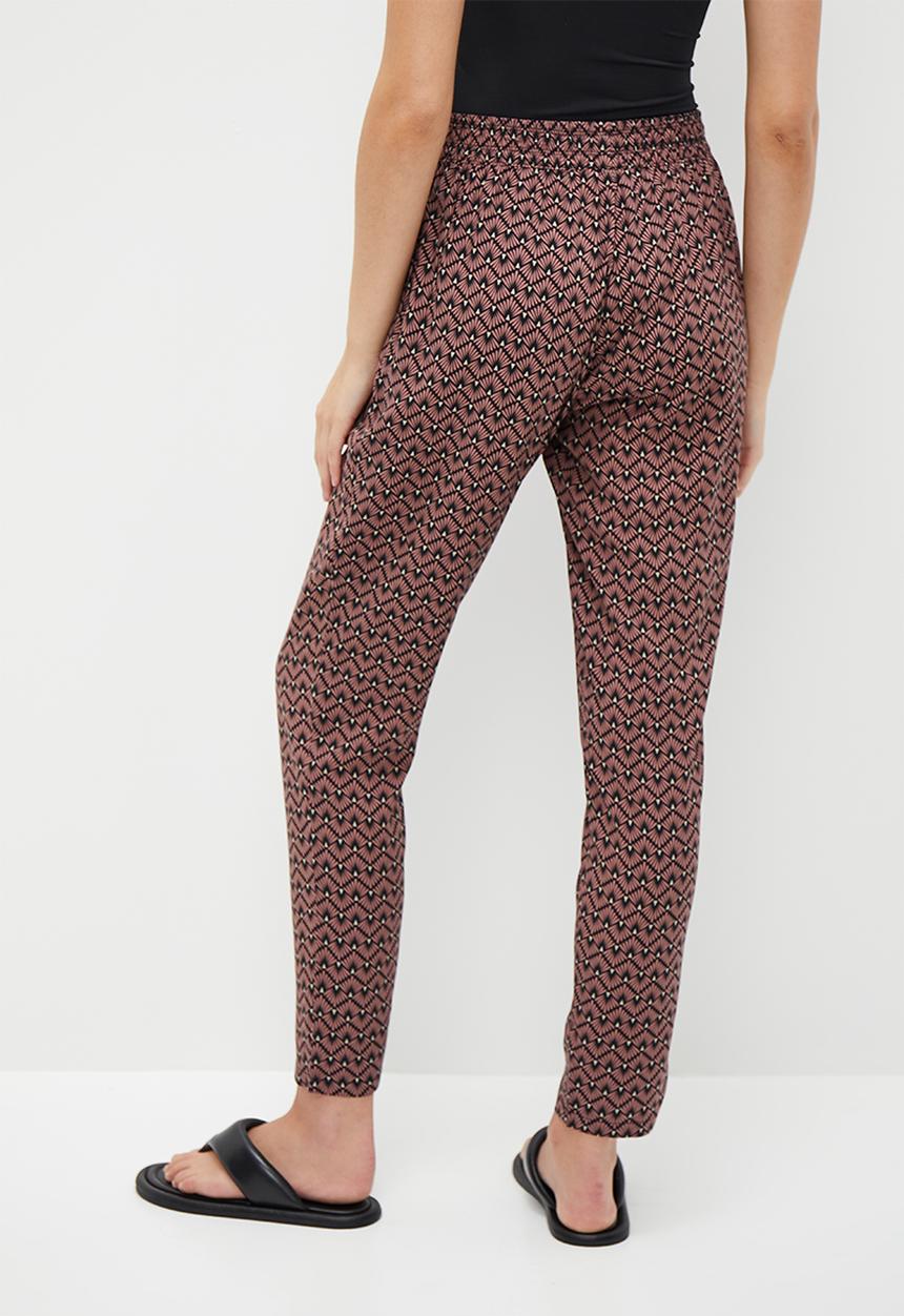 HAILYS - Print Trousers - black