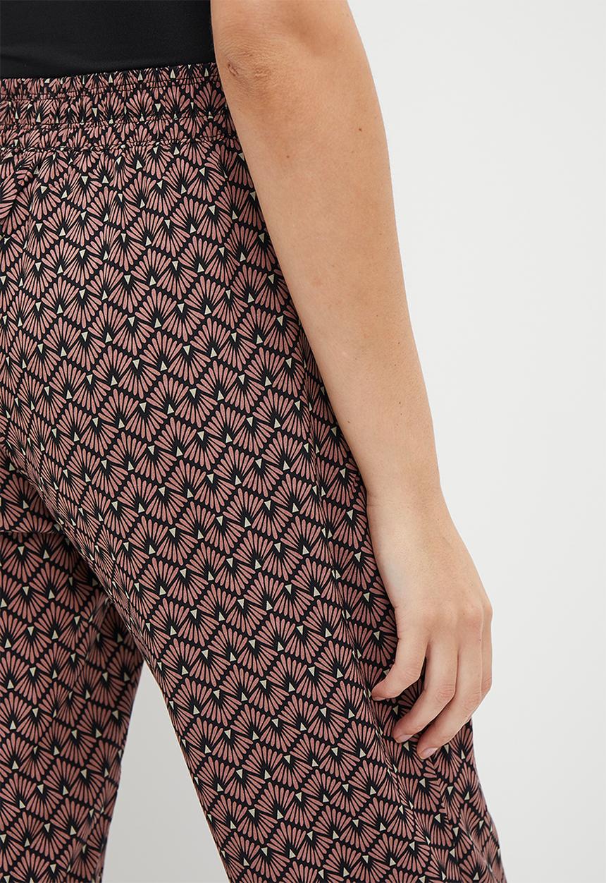 HAILYS - Print Trousers - black