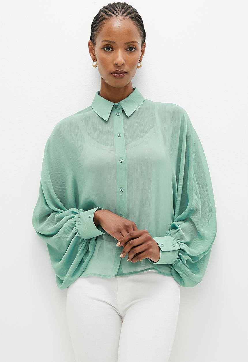edit - Dolman sleeve shirt - beryl green
