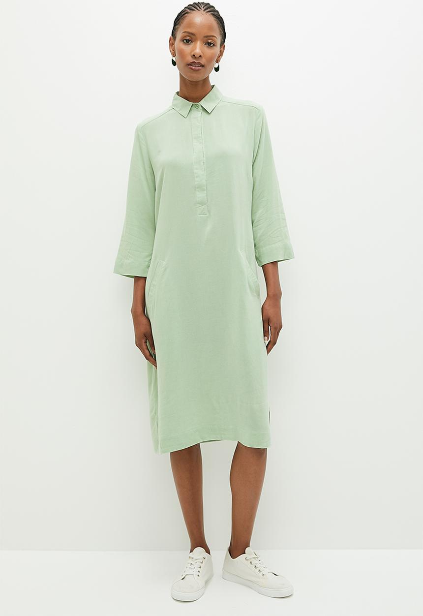 AMANDA LAIRD CHERRY - Zinhle - pistachio slub weave