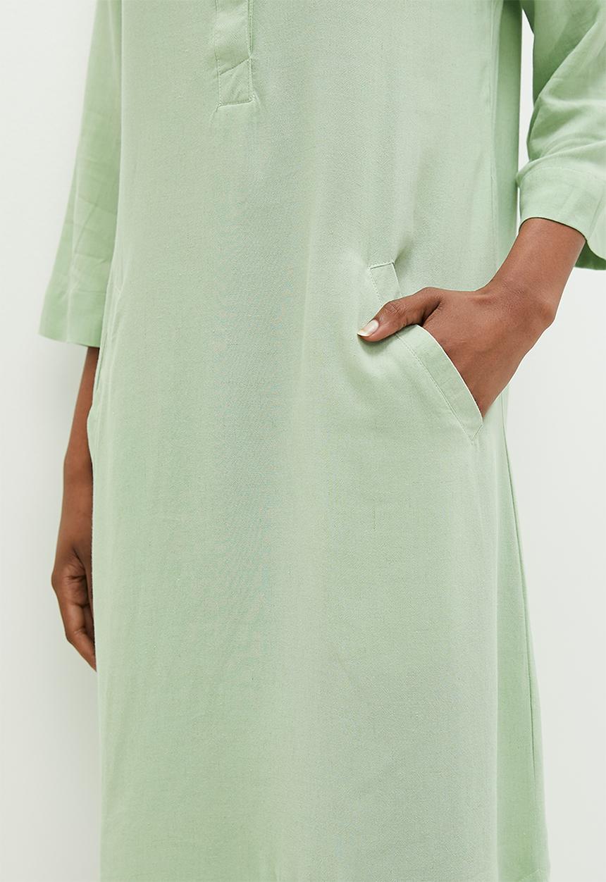 AMANDA LAIRD CHERRY - Zinhle - pistachio slub weave