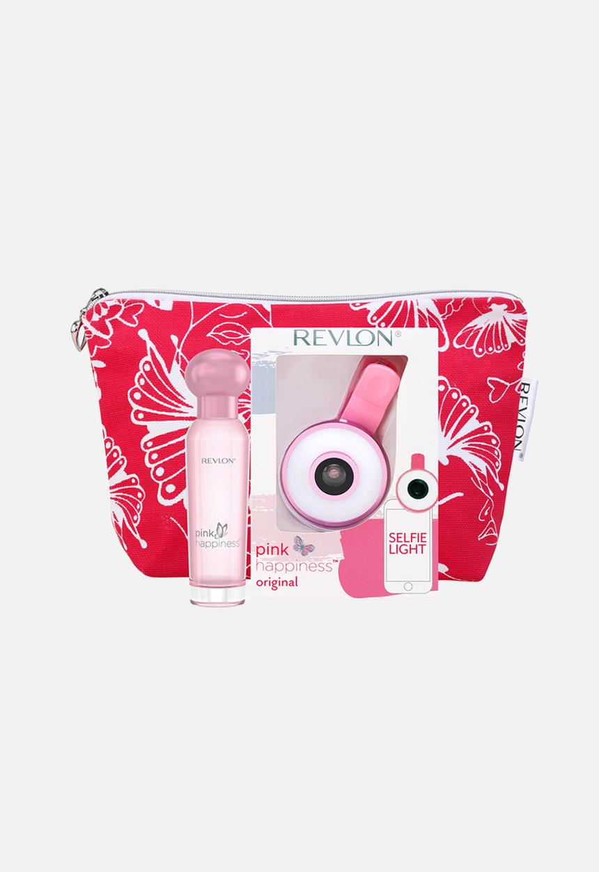 Revlon - Pink Happiness First Love - Gift Bag + Selfie Light + 50ml EDT Set