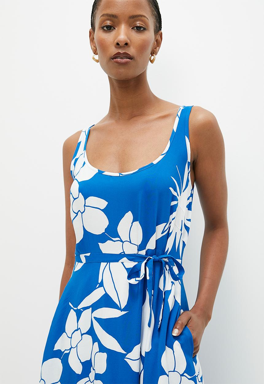 AMANDA LAIRD CHERRY - Savannah - Blue/White Floral
