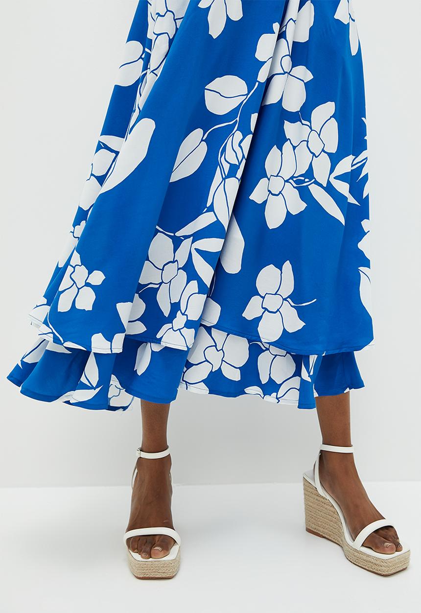 AMANDA LAIRD CHERRY - Savannah - Blue/White Floral