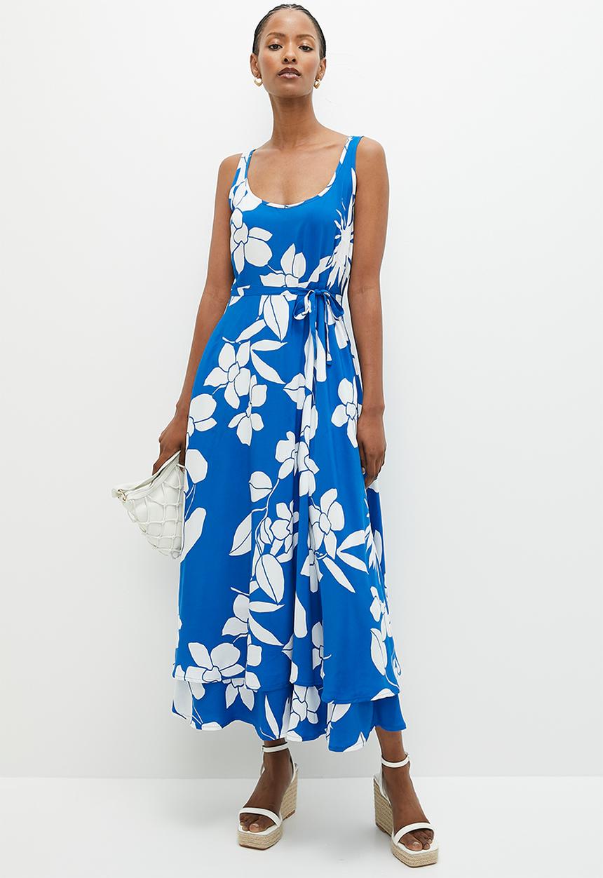 AMANDA LAIRD CHERRY - Savannah - Blue/White Floral