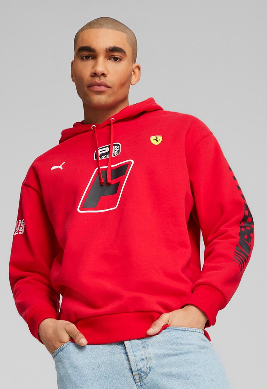 PUMA - Ferrari race garage crew hoodie - rosso corsa