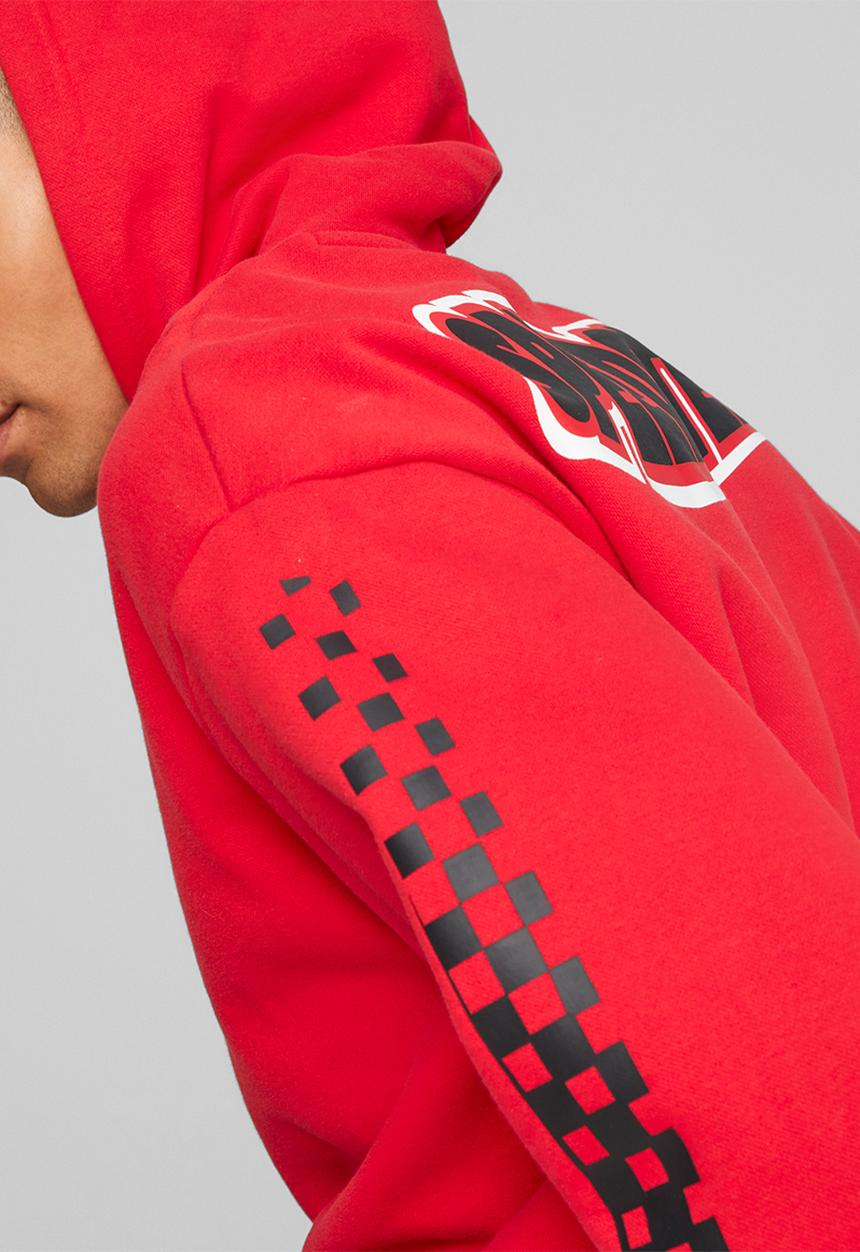 PUMA - Ferrari race garage crew hoodie - rosso corsa