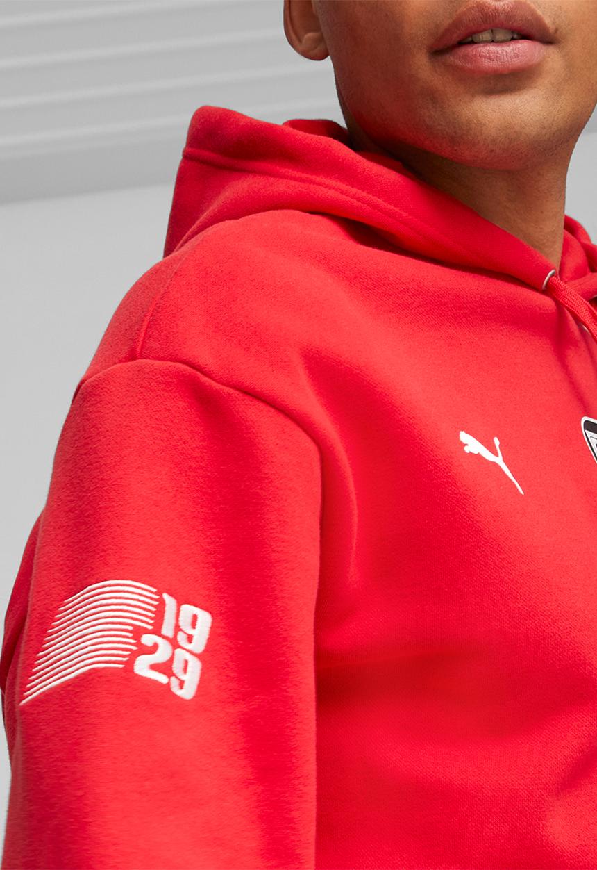 PUMA - Ferrari race garage crew hoodie - rosso corsa