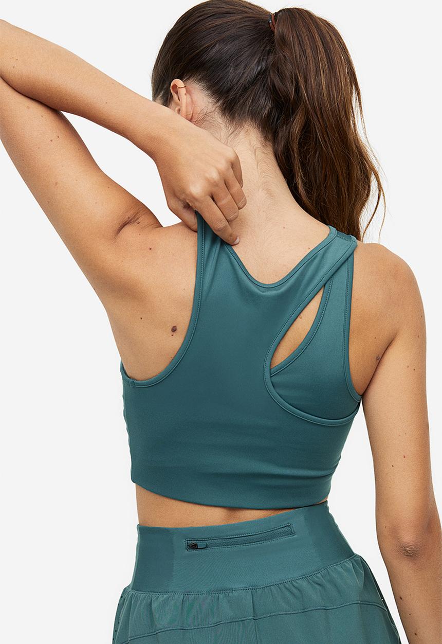 H&M - Drymove™ medium support sports bra - teal