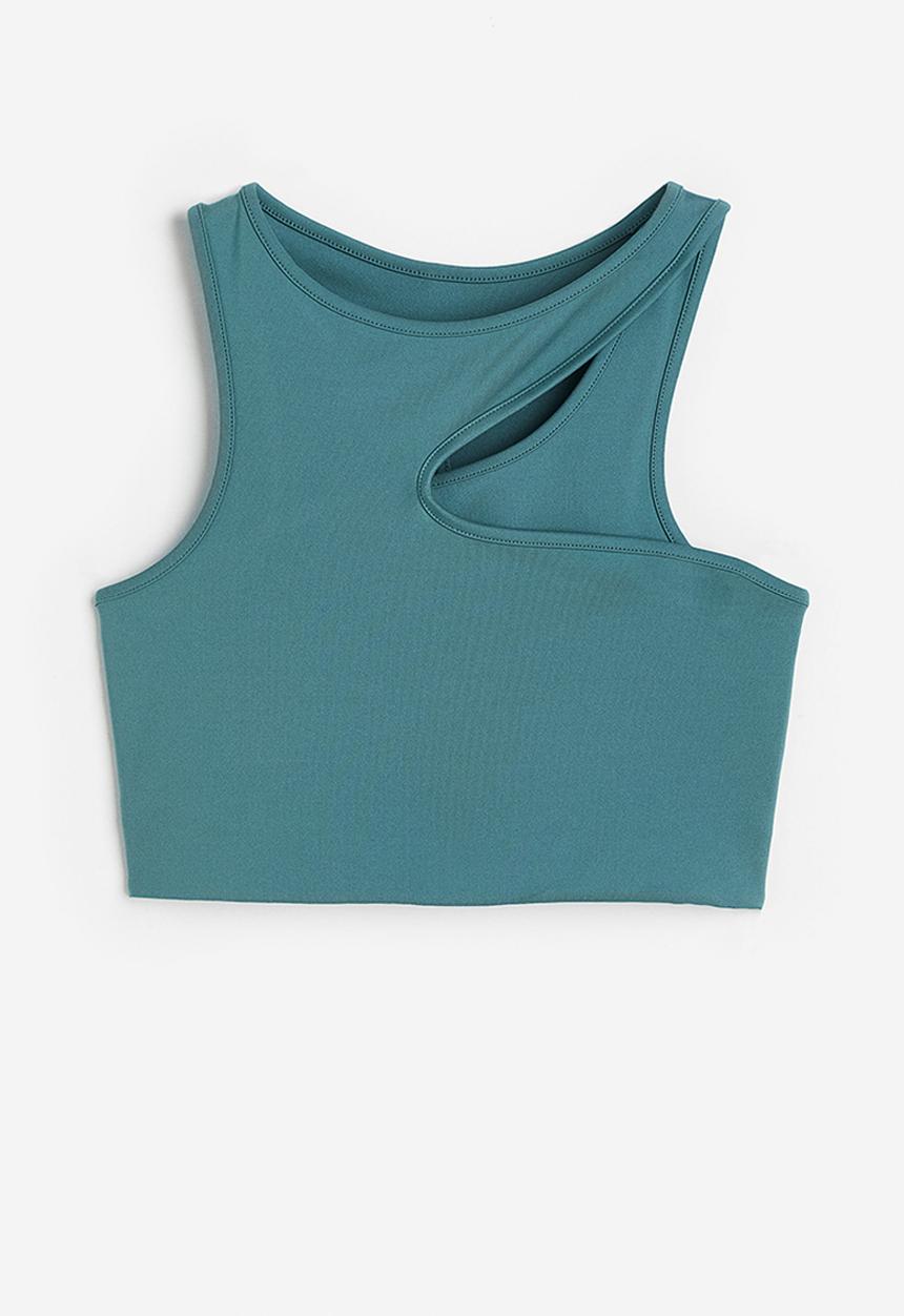H&M - Drymove™ medium support sports bra - teal