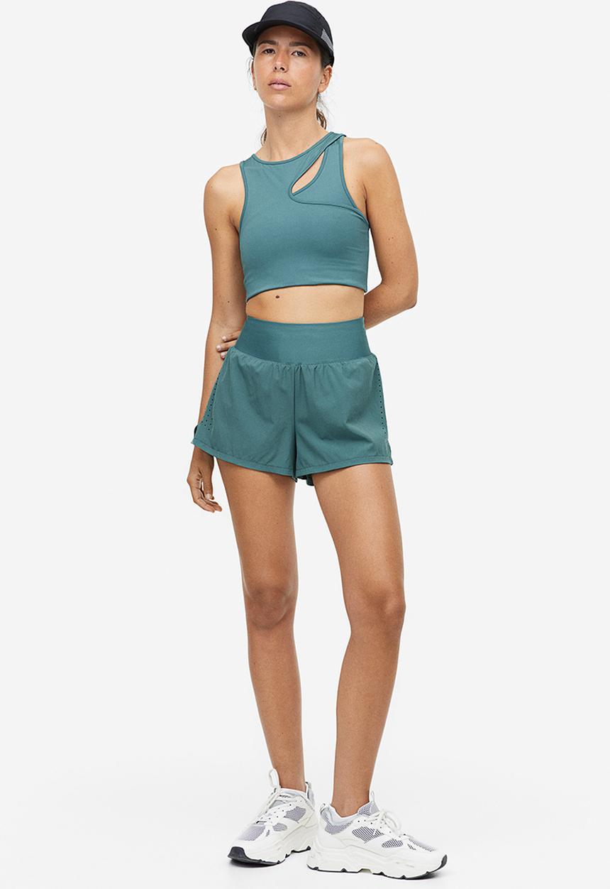 H&M - Drymove™ medium support sports bra - teal