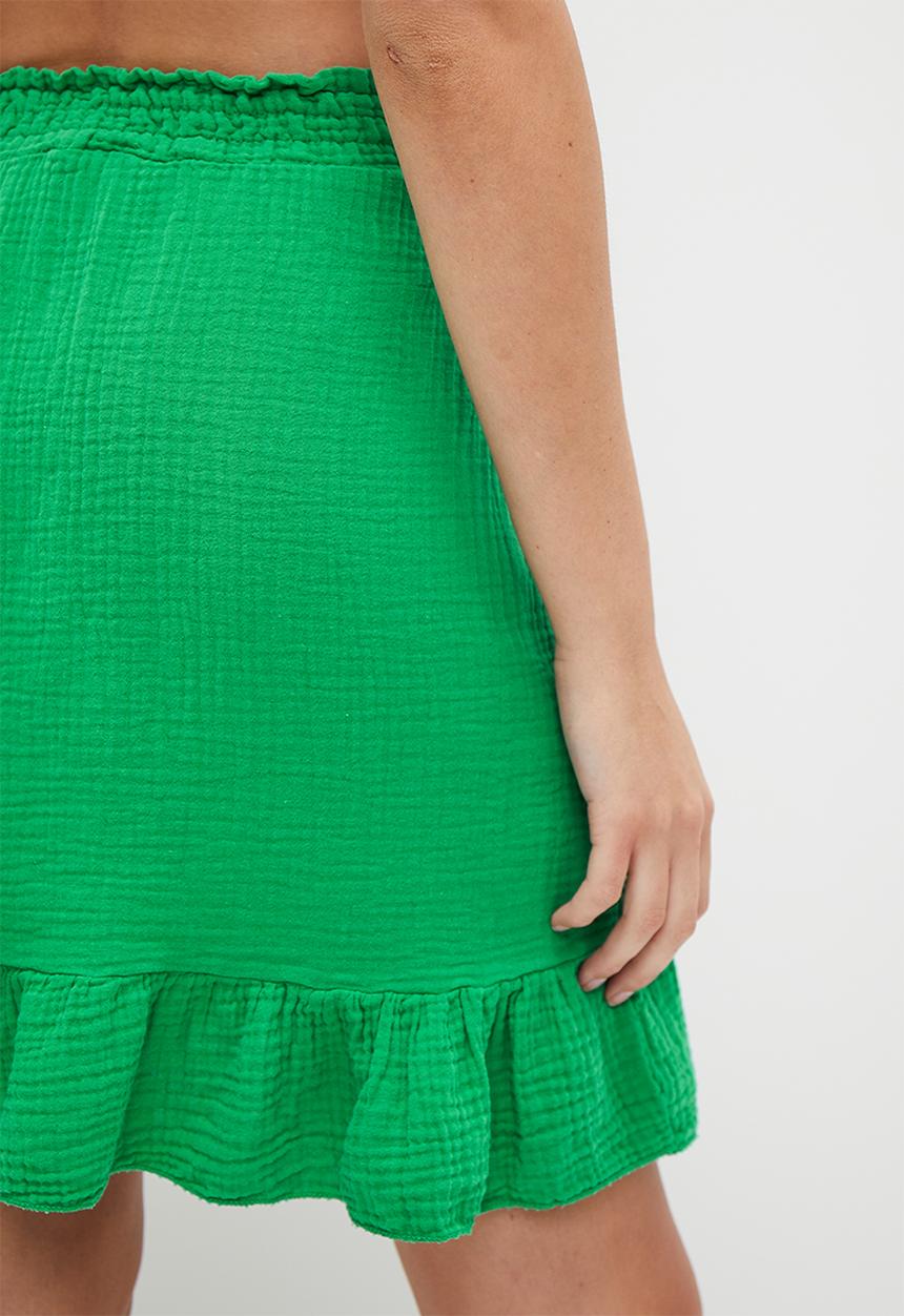 HAILYS - Frill trim skirt - green