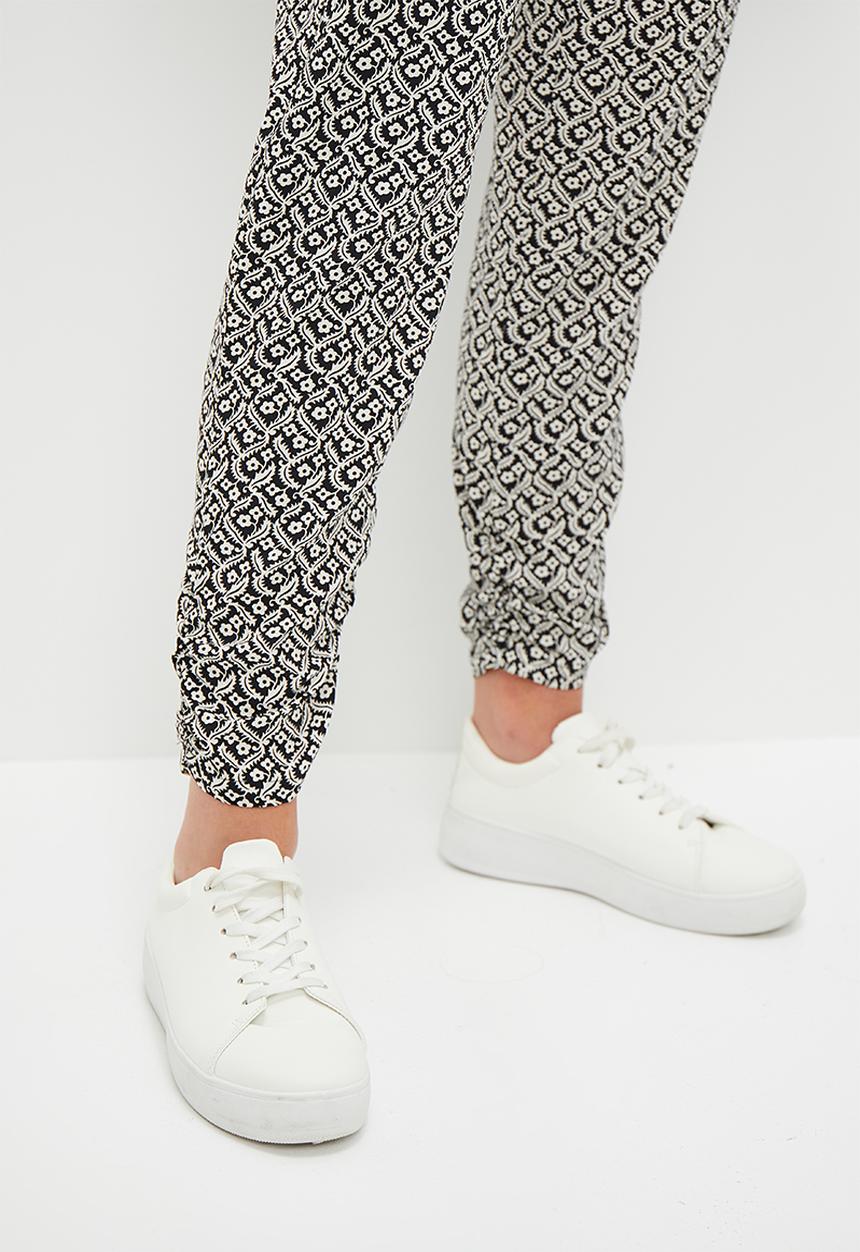 HAILYS - Print trousers - black diverse