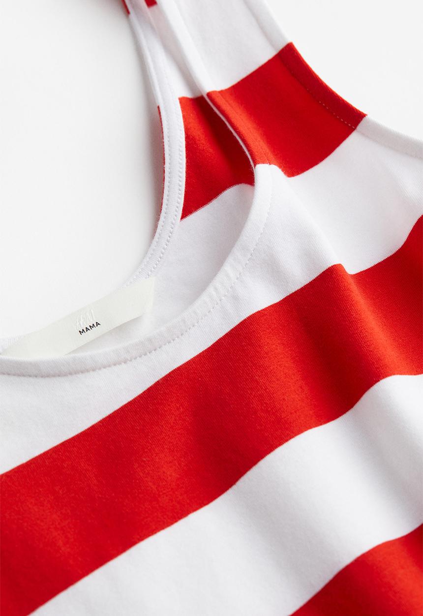 H&M - Mama a-line dress - red striped