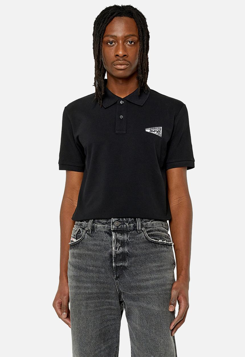 Diesel  - T-smith-g3 polo shirt slim fit - black