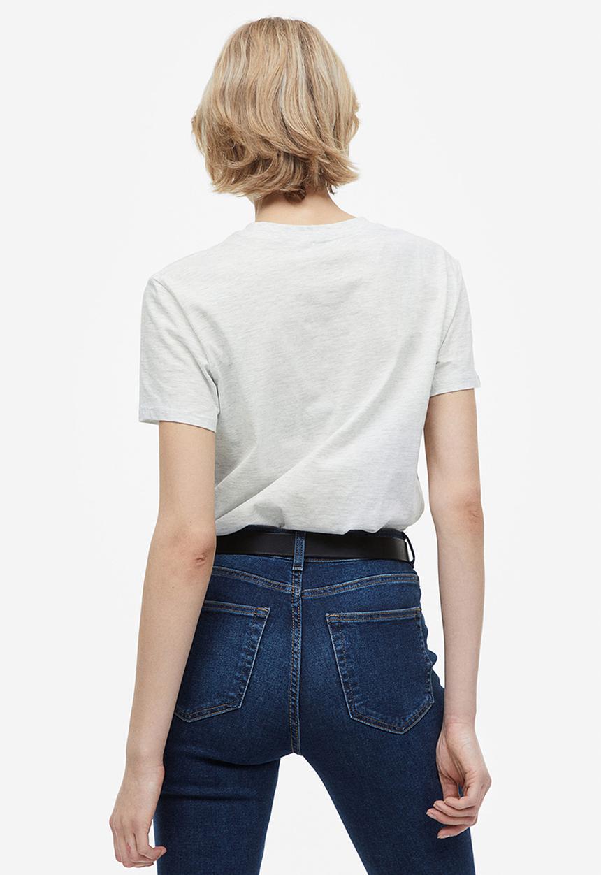 H&M - T-shirt - light grey marl long beach