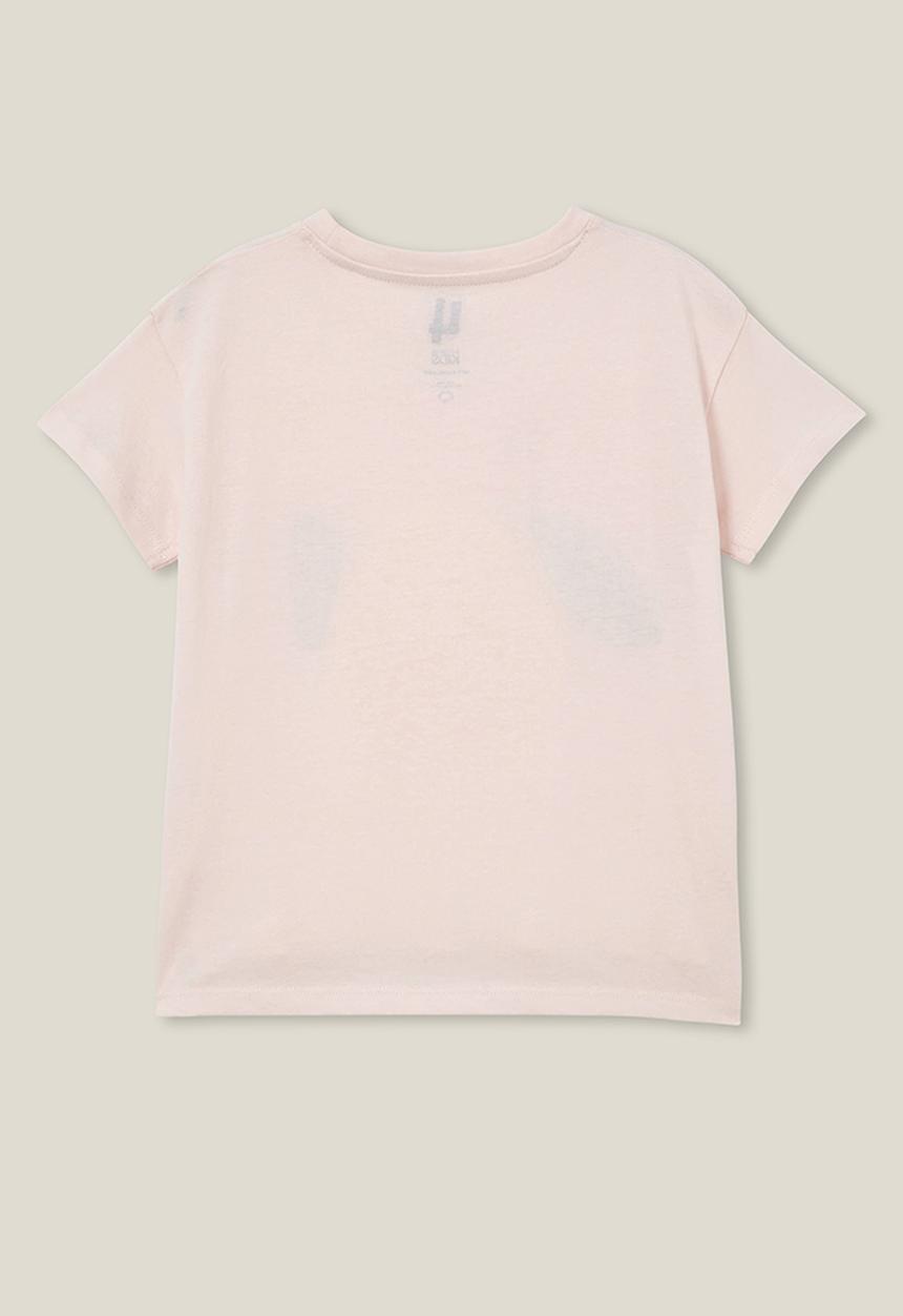 Cotton On - Poppy short sleeve print tee - crystal pink/la limon