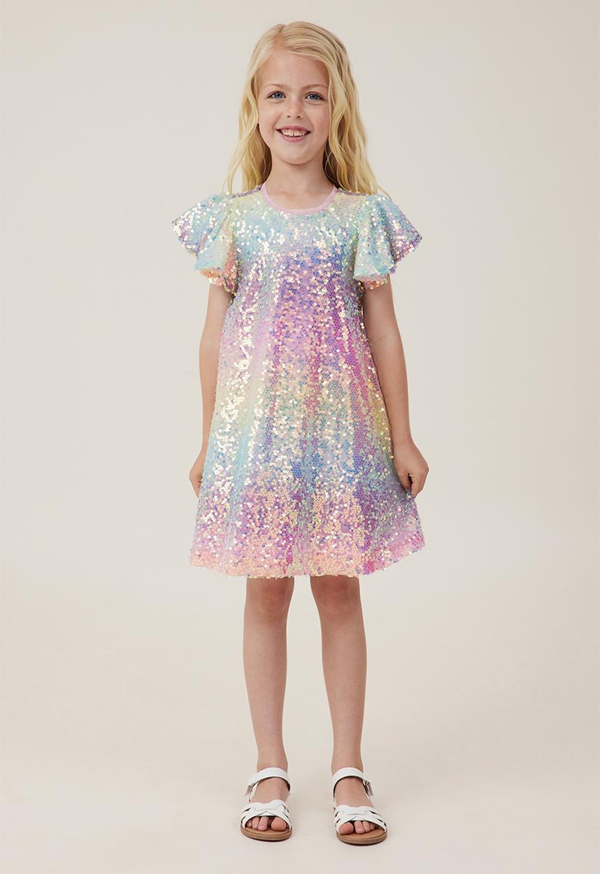 Cotton On - Stella dress up dress - rainbow gradient