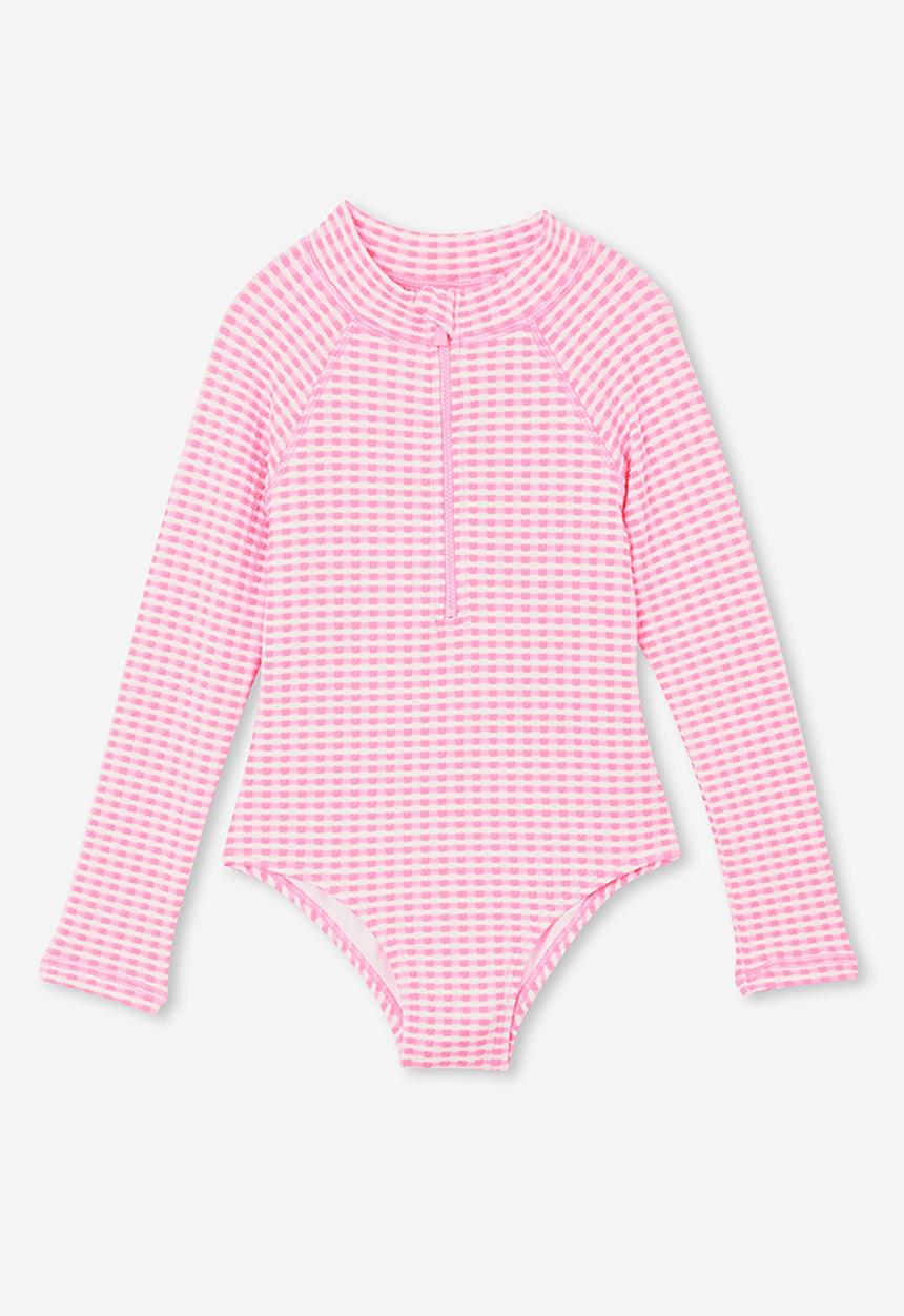 Cotton On - Lydia one piece - bubblegum pop/gingham