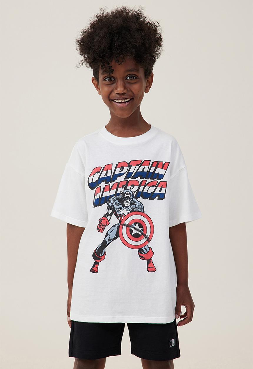 Cotton On - License drop shoulder short sleeve tee - lcn mar vanilla