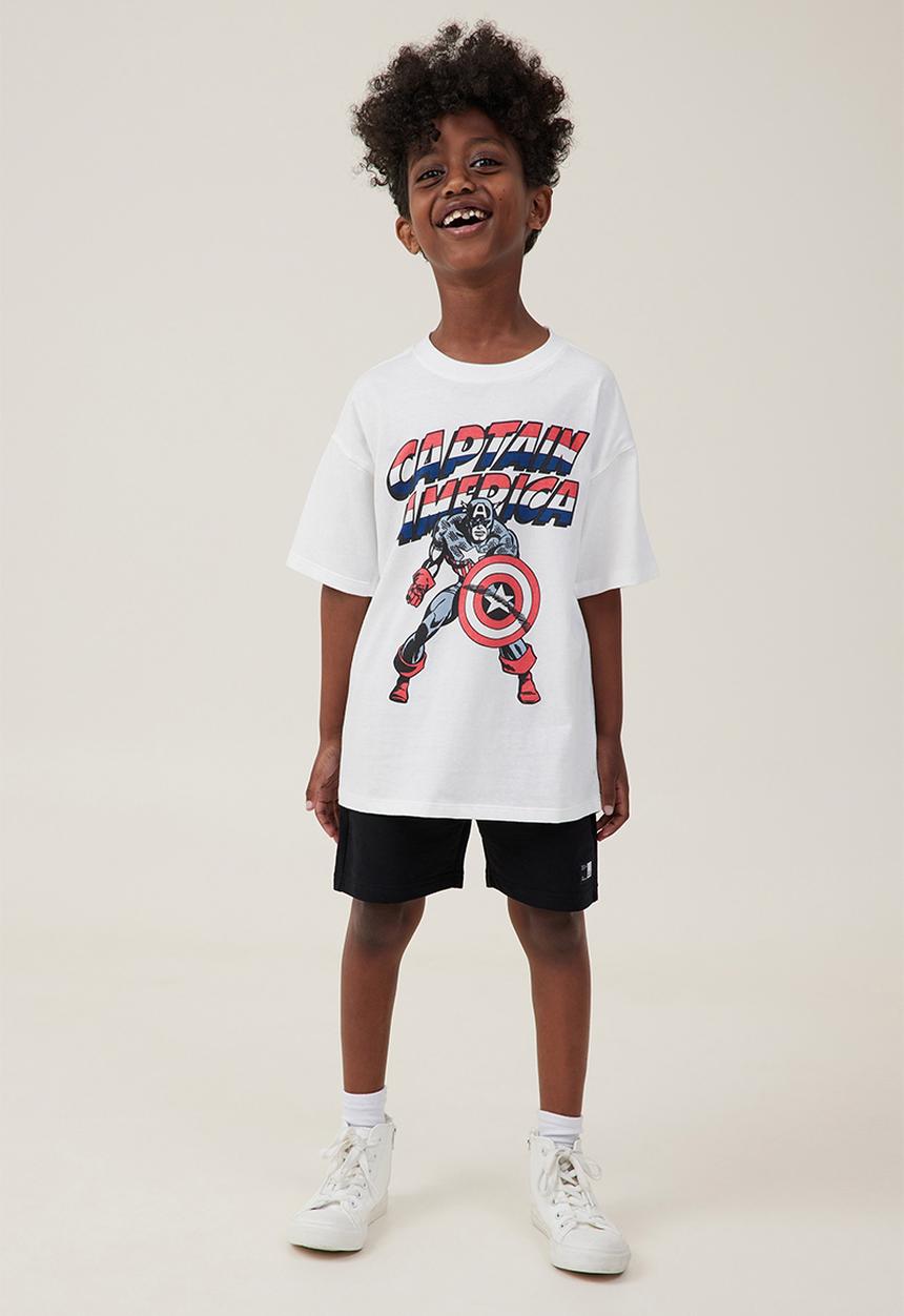 Cotton On - License drop shoulder short sleeve tee - lcn mar vanilla