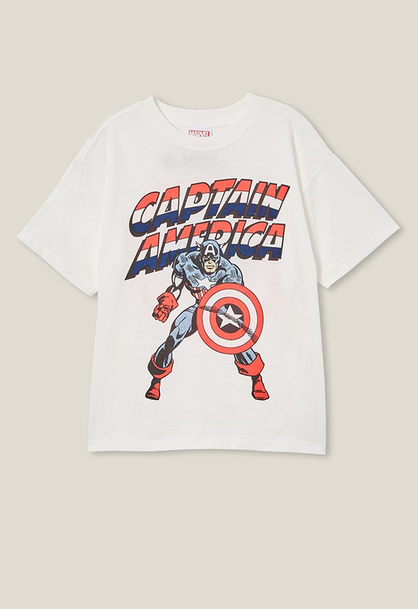 Cotton On - License drop shoulder short sleeve tee - lcn mar vanilla