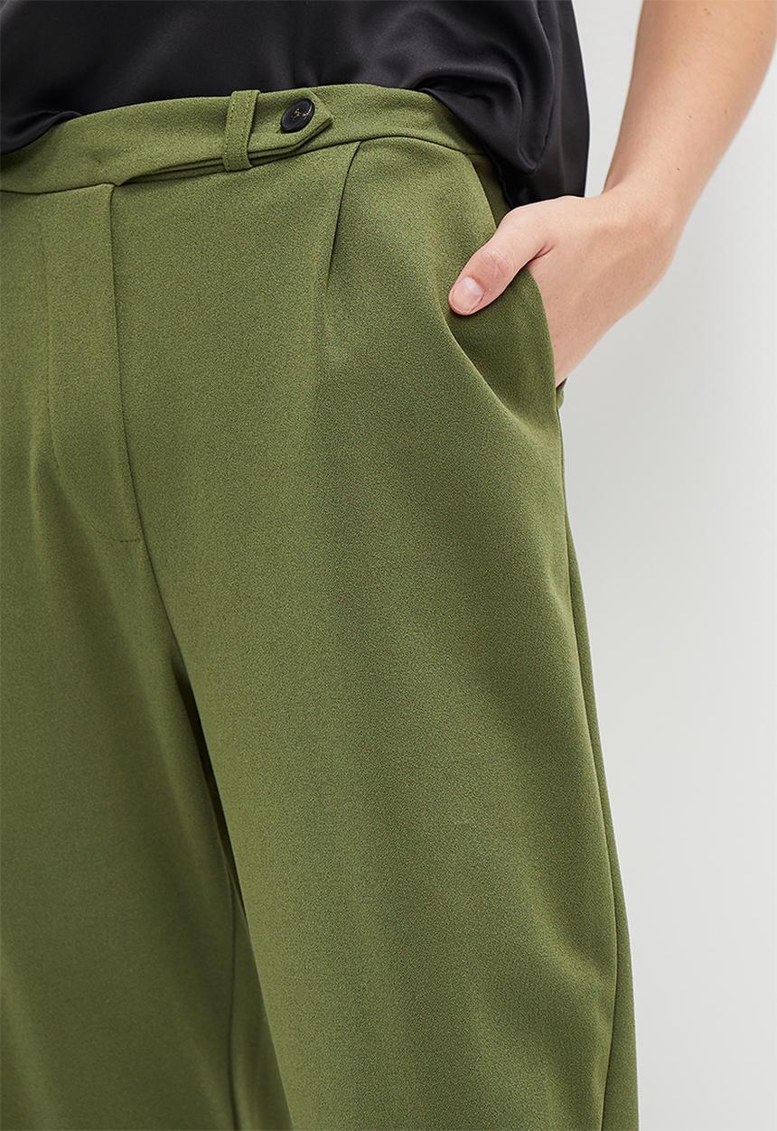 HAILYS - Slim leg trousers - khaki