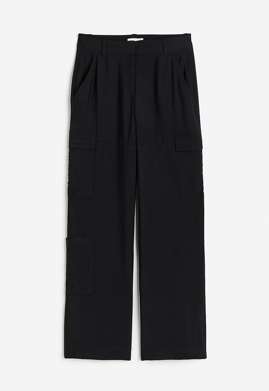 H&M - Cargo trousers - black