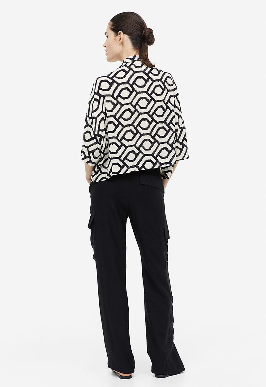 H&M - Cargo trousers - black