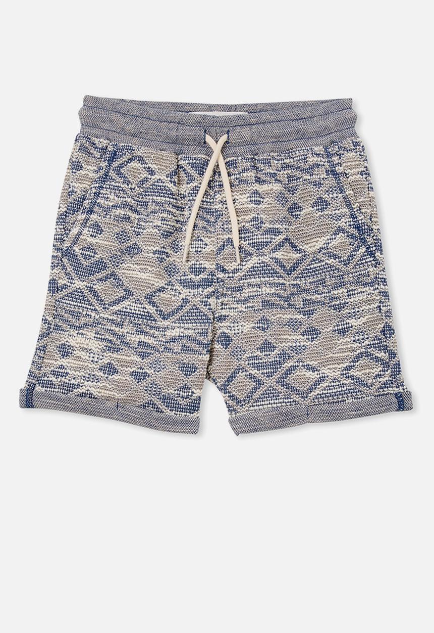 Cotton On - Jett textured short - in the navy texture