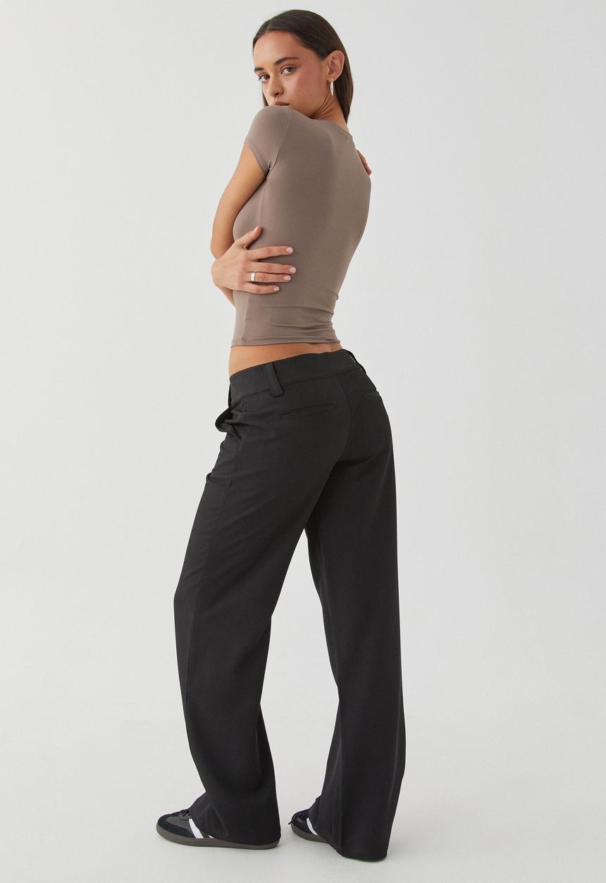 Supré  - Tara Mid Rise Pant - Black