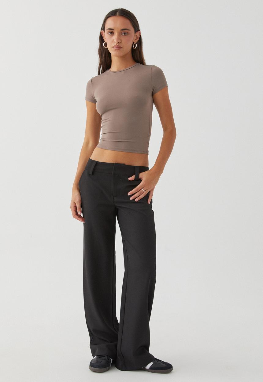 Supré  - Tara Mid Rise Pant - Black