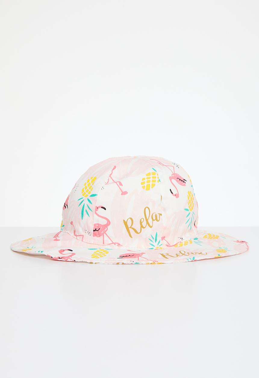 Pop Candy - Baby bucket hat - pink & white