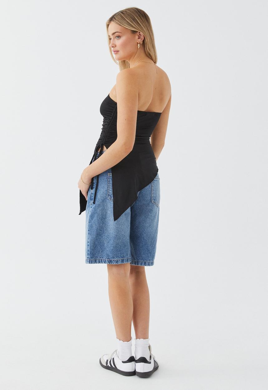 Supré  - Mandy Strapless Ruched Top - Black