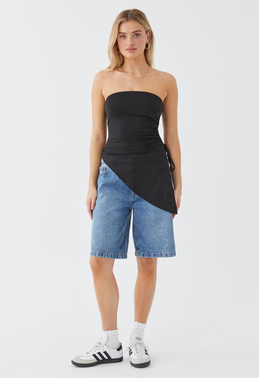 Supré  - Mandy Strapless Ruched Top - Black