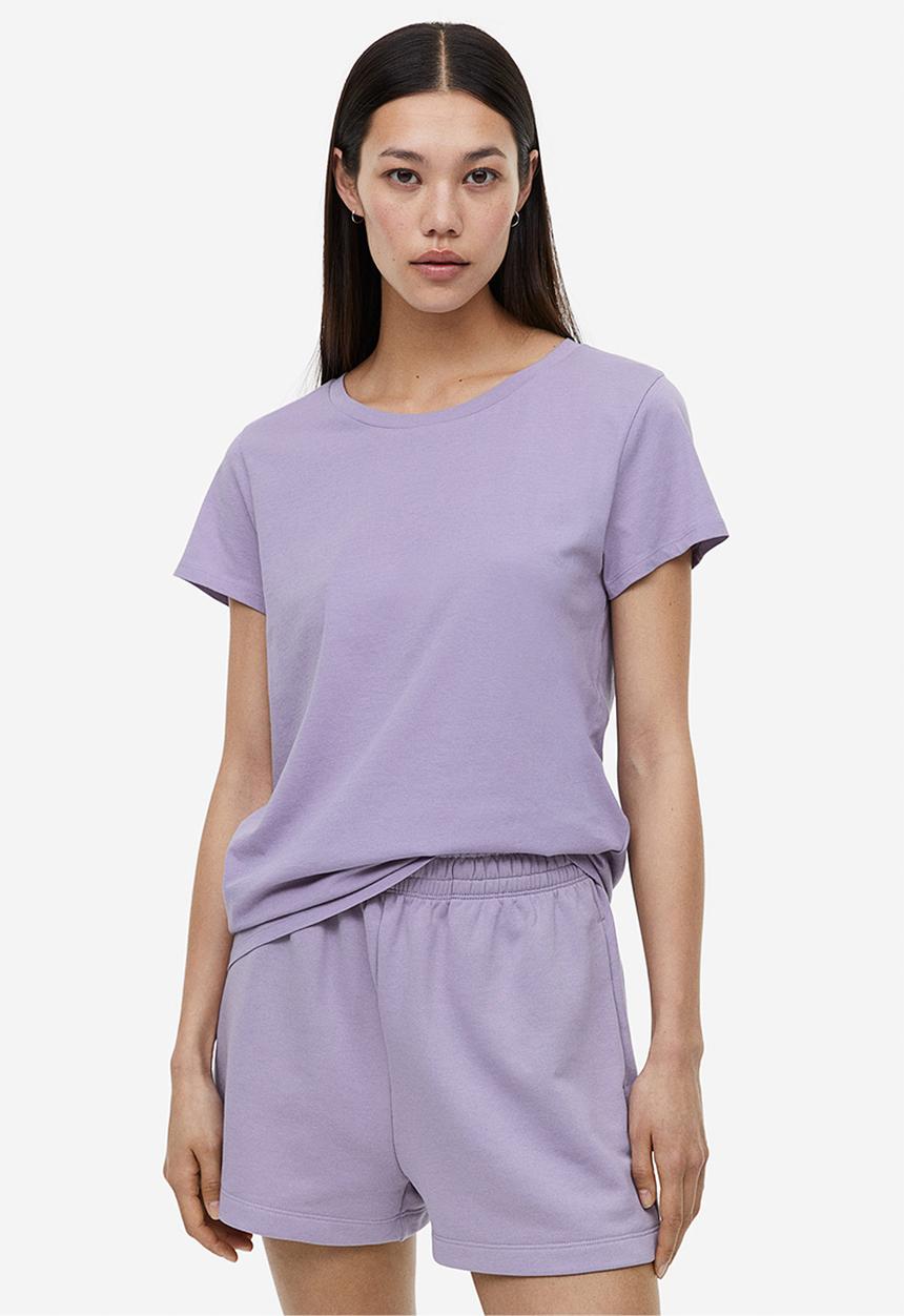 H&M - Cotton T-shirt - purple
