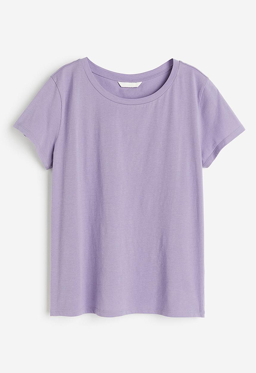 H&M - Cotton T-shirt - purple