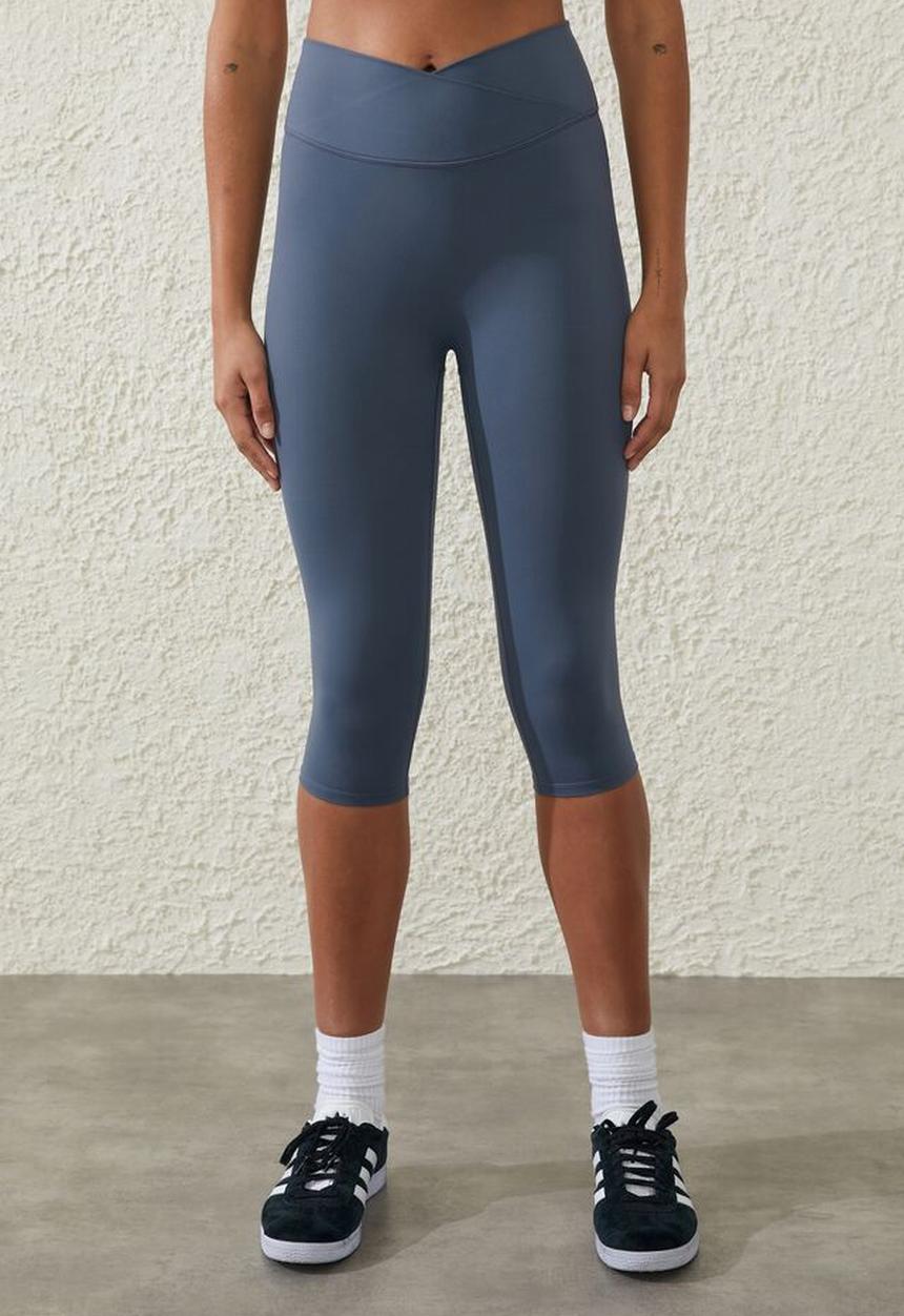 Cotton On - Ultra luxe crossover capri tight - folkstone grey
