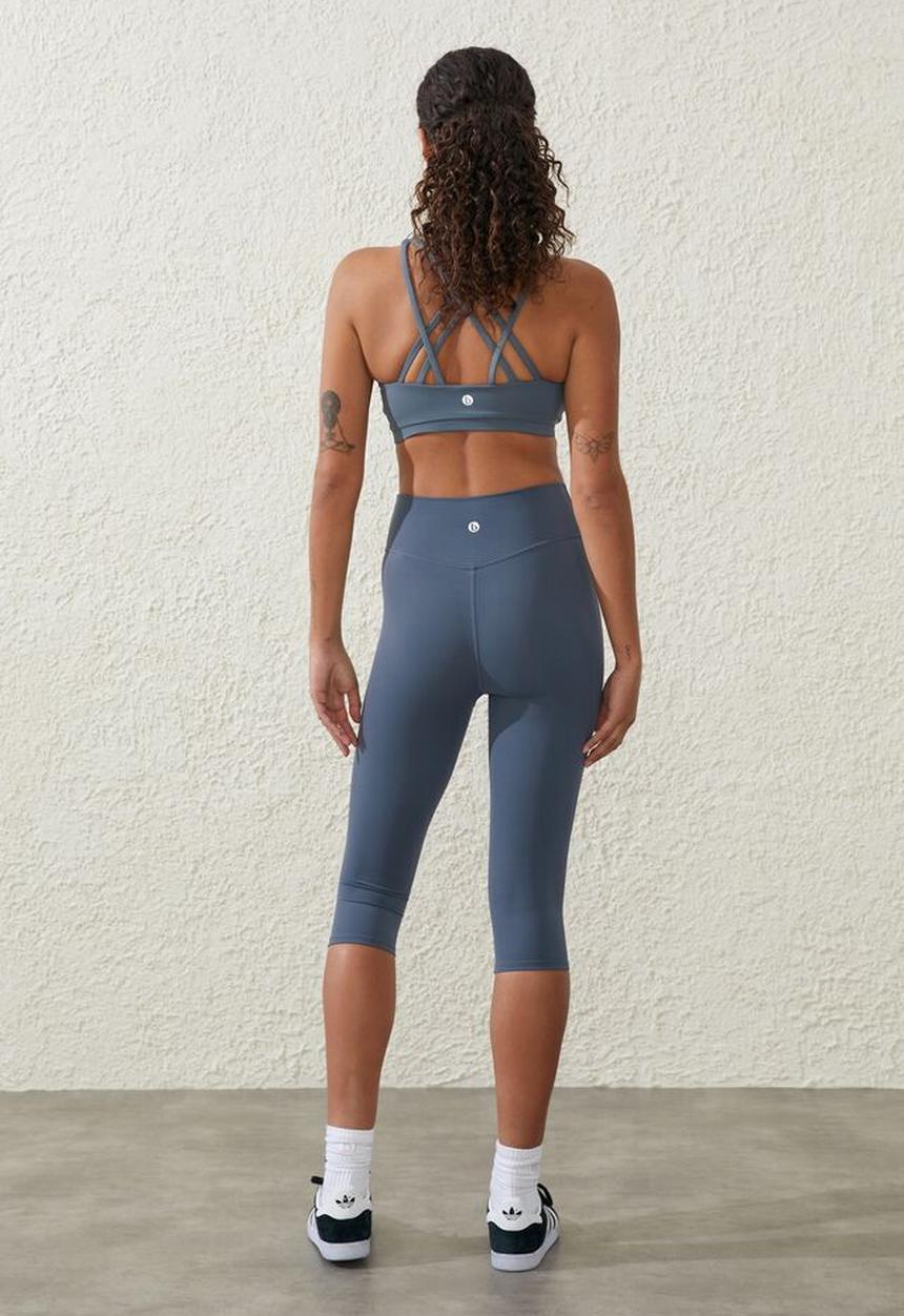 Cotton On - Ultra luxe crossover capri tight - folkstone grey