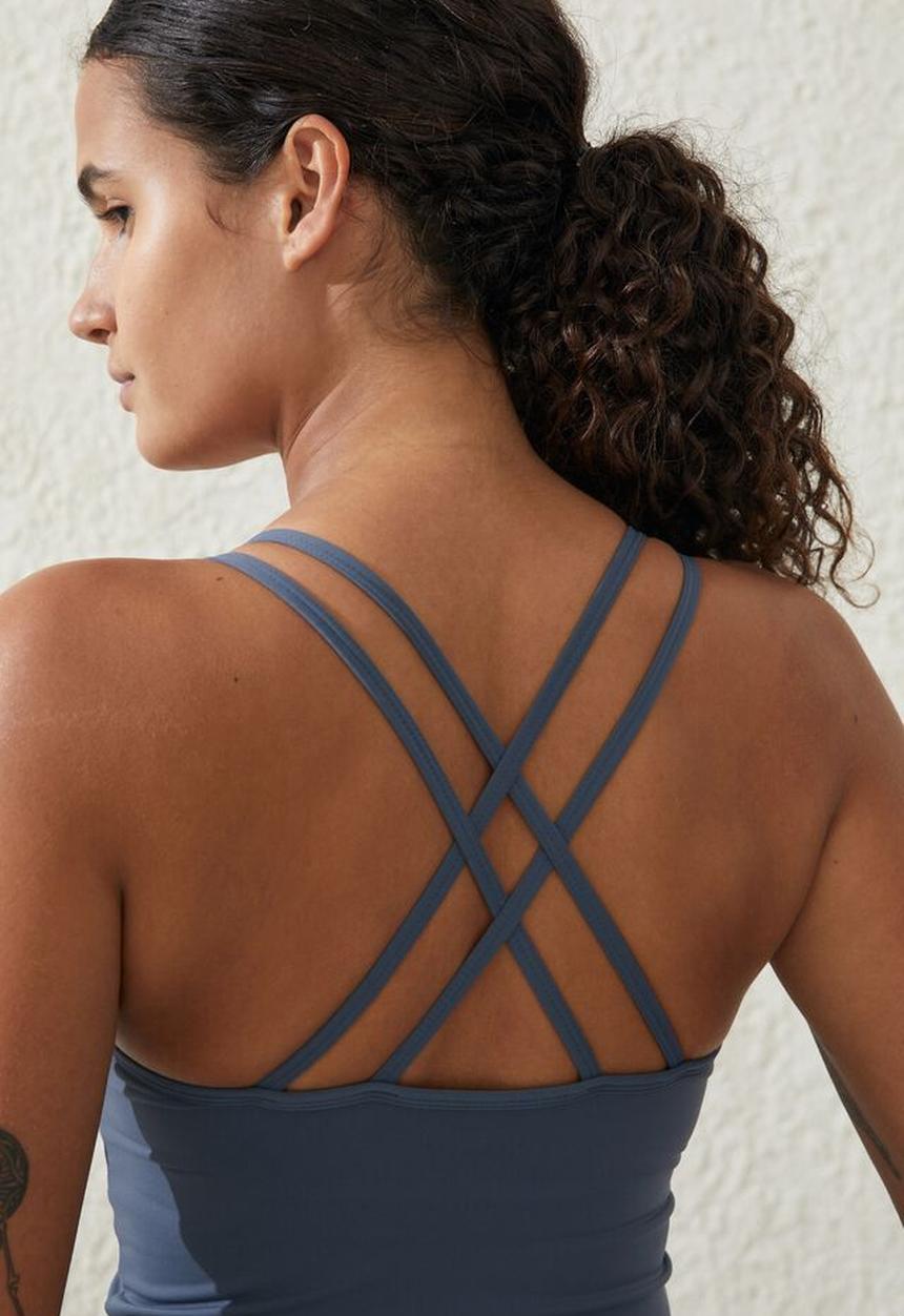Cotton On - Ultra luxe strappy tank - folkstone grey