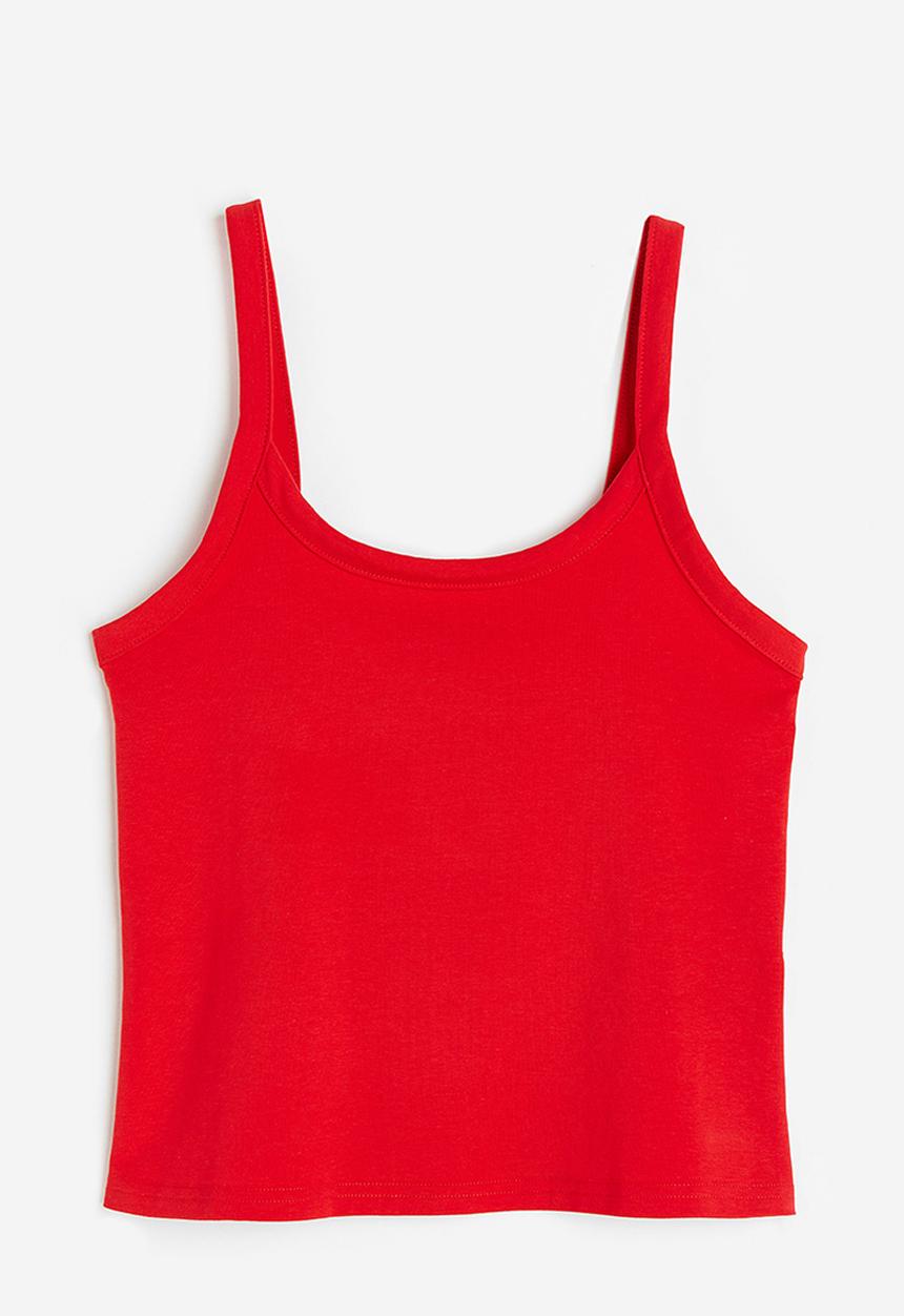 H&M - Cotton vest top - red