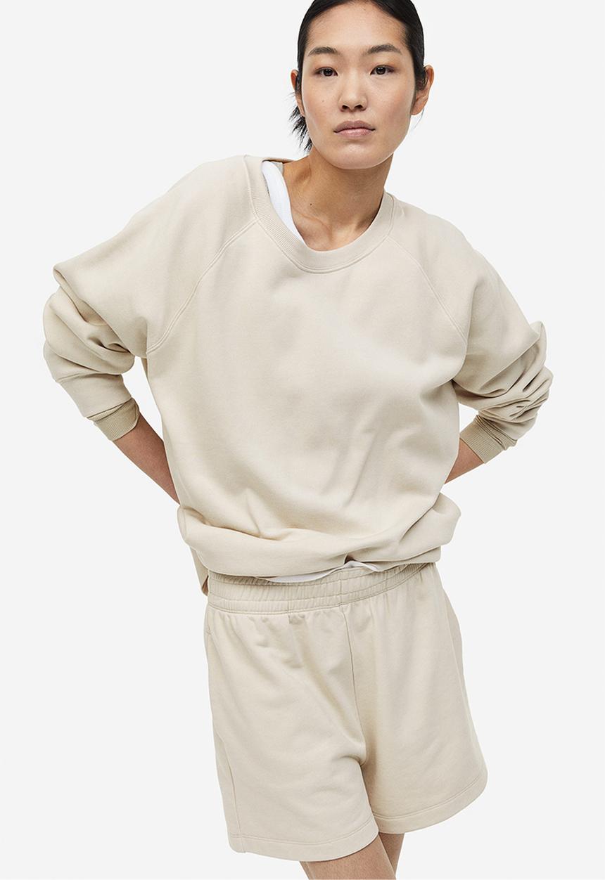 H&M - Sweatshirt shorts - beige
