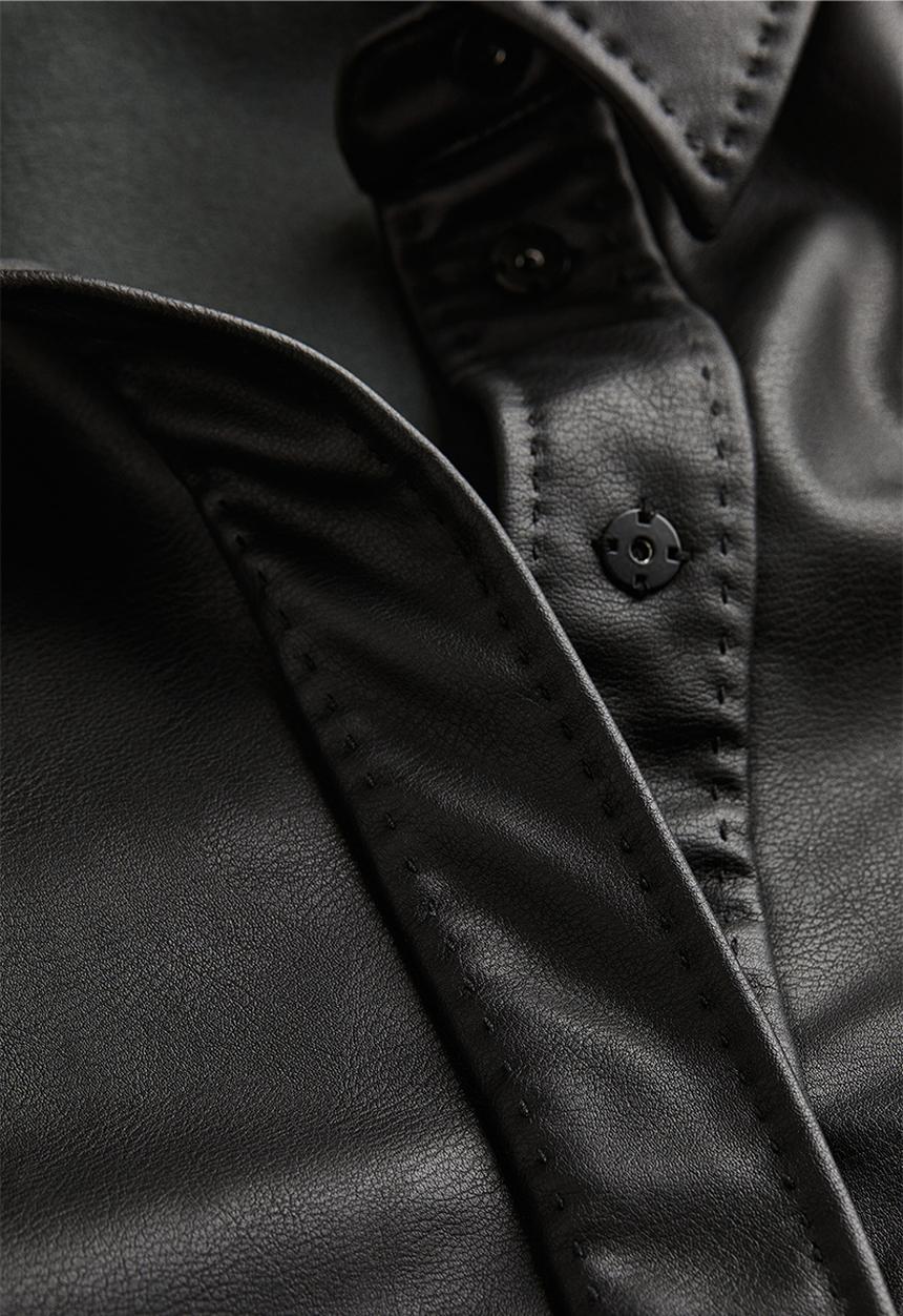 H&M - Oversized shirt - black