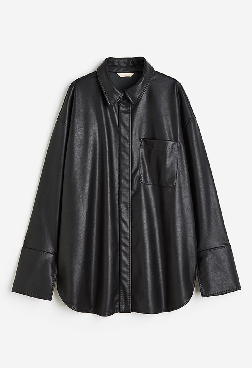 H&M - Oversized shirt - black